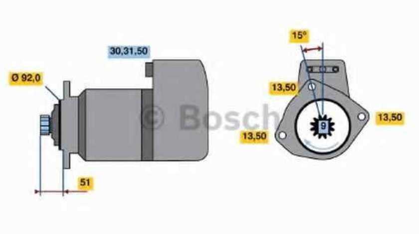 Electromotor MAN F 2000 BOSCH 0 986 011 570