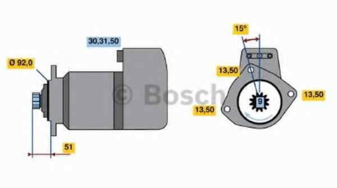 Electromotor MAN F 2000 BOSCH 0 986 016 520