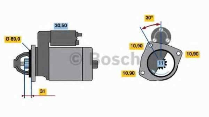 Electromotor MAN L 2000 BOSCH 0 986 018 990