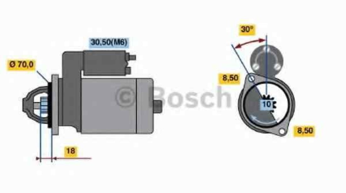 Electromotor MERCEDES-BENZ A-CLASS (W169) BOSCH 0 986 021 260