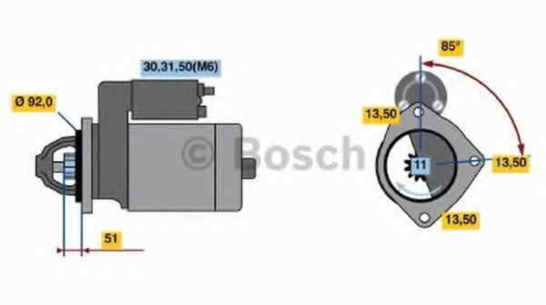 Electromotor MERCEDES-BENZ ACTROS BOSCH 0 986 017 320