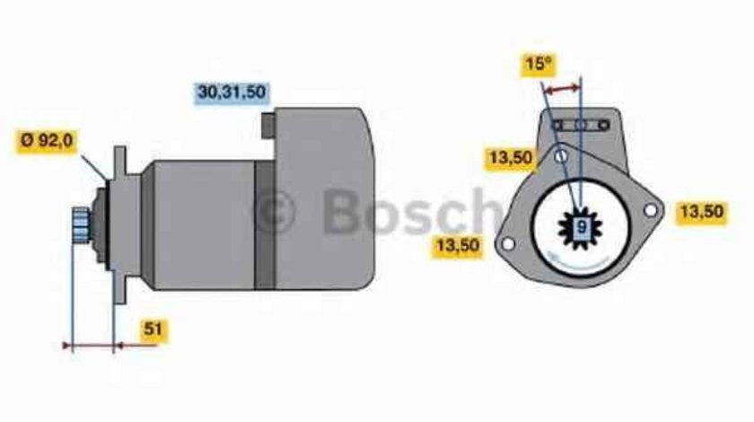 Electromotor MERCEDES-BENZ NG BOSCH 0 986 011 570