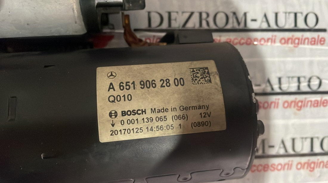 Electromotor Mercedes Benz Sprinter 3.5-t platforma 2.2 CDI 143 cai cod: A6519062800