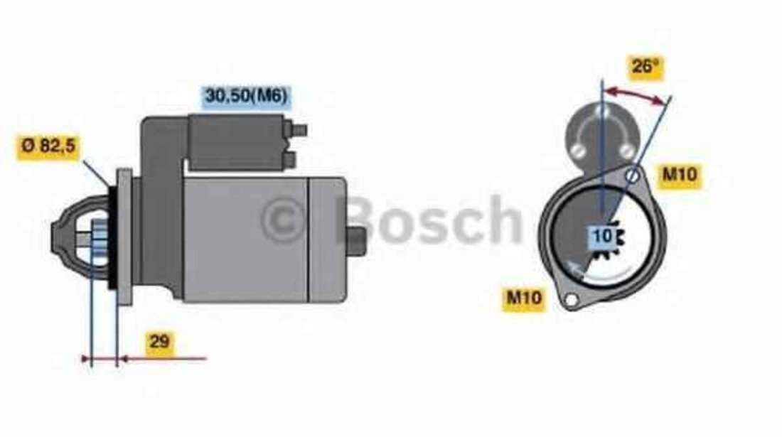 Electromotor MERCEDES-BENZ SPRINTER 3-t bus (903) BOSCH 0 986 018 270