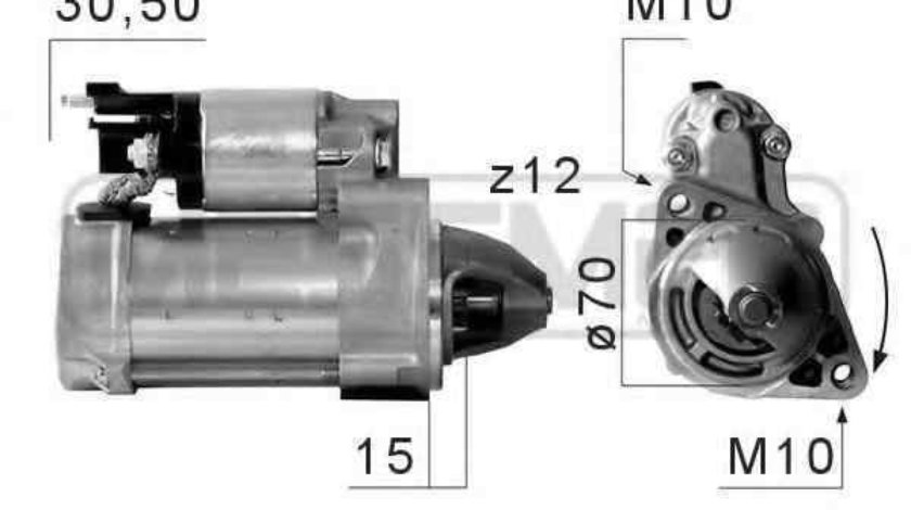 Electromotor MERCEDES-BENZ SPRINTER 35-t bus 906 ERA 220670