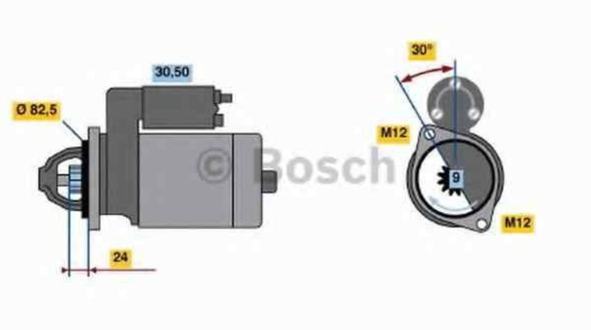 Electromotor MERCEDES-BENZ T2/L caroserie inchisa/combi BOSCH 0 986 011 150