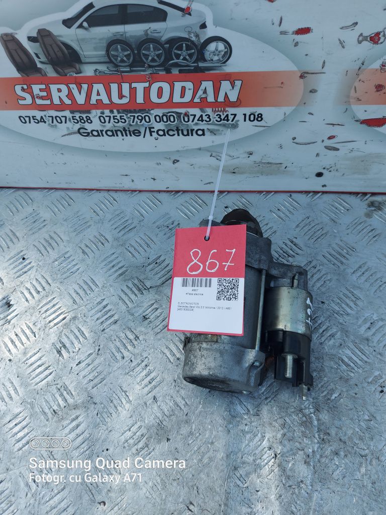 Electromotor Mercedes-Benz Vito (2009->) [w639] 2.2 Motorina 2012, A6519060026