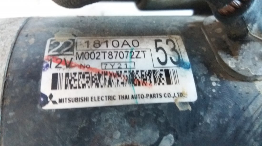 Electromotor mitsubishi l200 triton kat kbt 2004-2015 2.5 di-d 4d56 hp m002t87072zt 1810a0