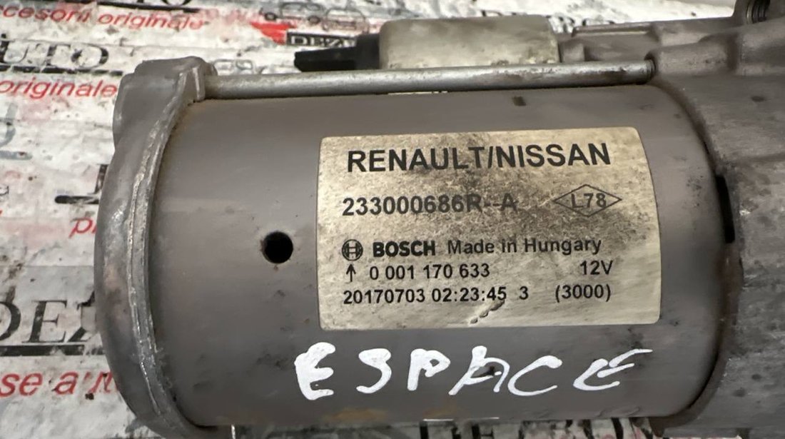 Electromotor Nissan NV300 platou / sasiu (X82) 1.6 dci 125 cai cod: 233000686R