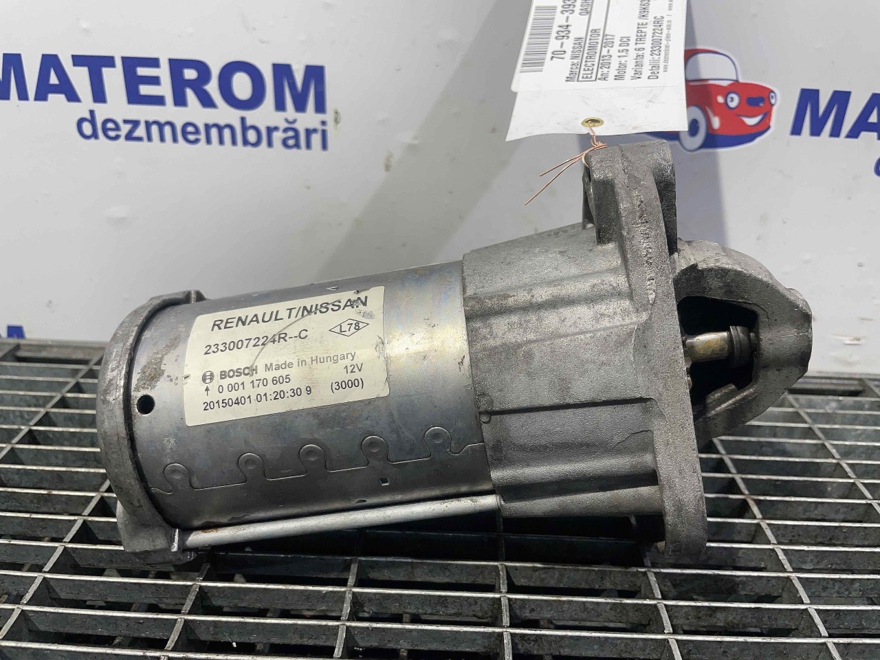 ELECTROMOTOR NISSAN QASHQAI QASHQAI 1.5 DCI - (2013 2017)