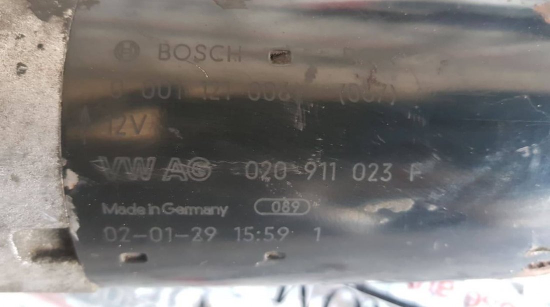Electromotor original Bosch VW Bora 1.6 101/102/105 CP 020911023f 0001121006