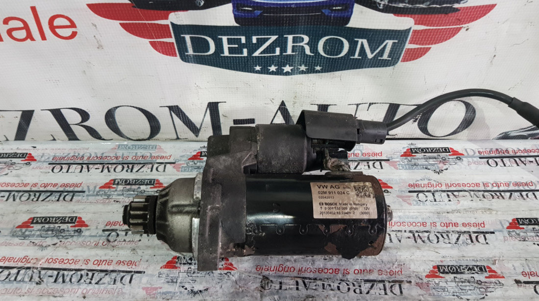 Electromotor original (cutie manuala start-stop) VW Jetta Mk6 2.0 TDi 110/150cp cod piesa : 02M911024C