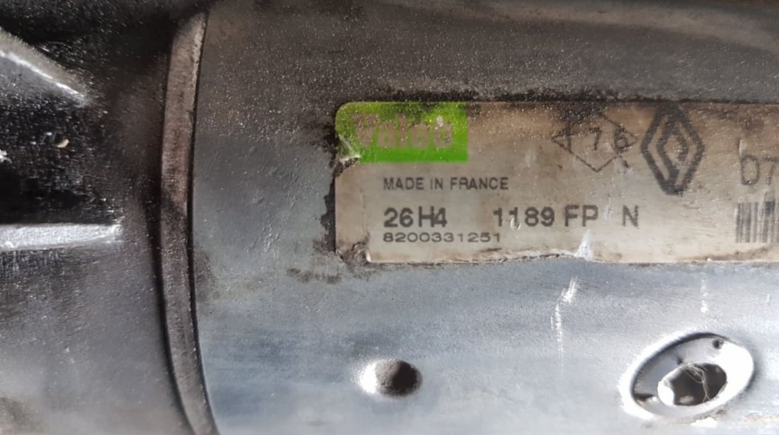 Electromotor original Valeo Opel Vivaro 1.9di 80cp 8200331251