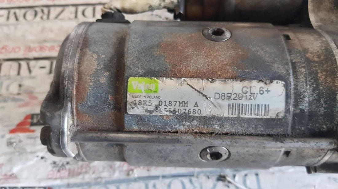 Electromotor original Valeo Peugeot 406 2.0HDi 90/107/109/133cp 9655507680