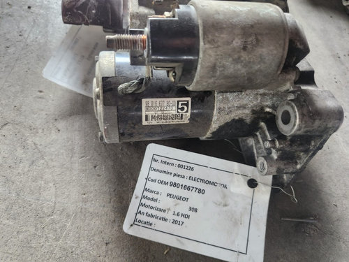 Electromotor Peugeot 5008 1.6 2017 Cod : 9801667780