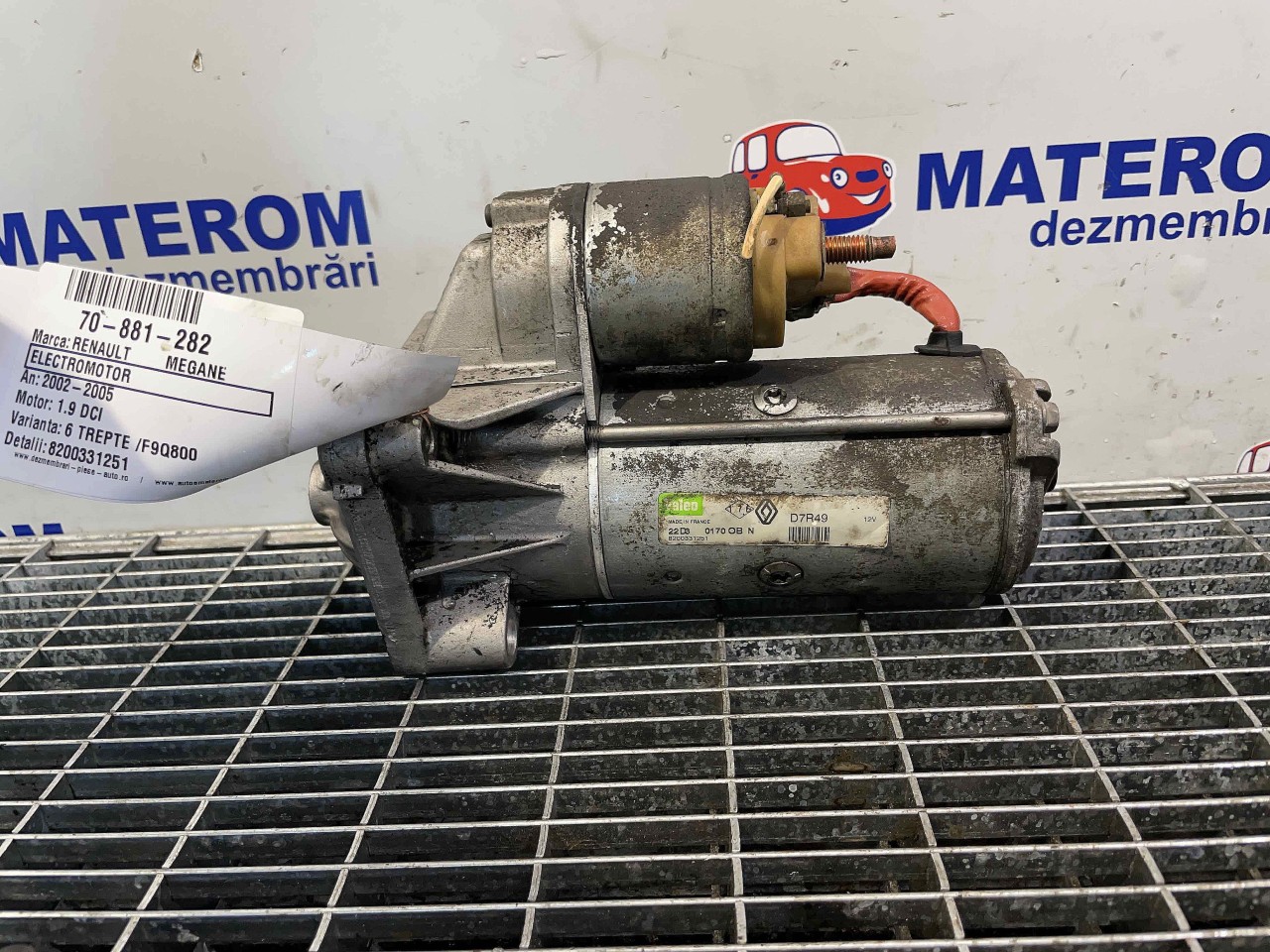 ELECTROMOTOR RENAULT MEGANE 1.9 DCI - (2002 2005)