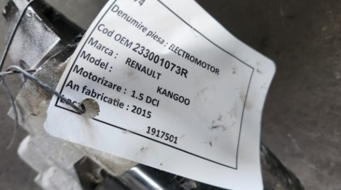 Electromotor Renault Megane 3 2008 - 2014 1.5 dci k9k euro 5 Cod : 0001136008 233001073R