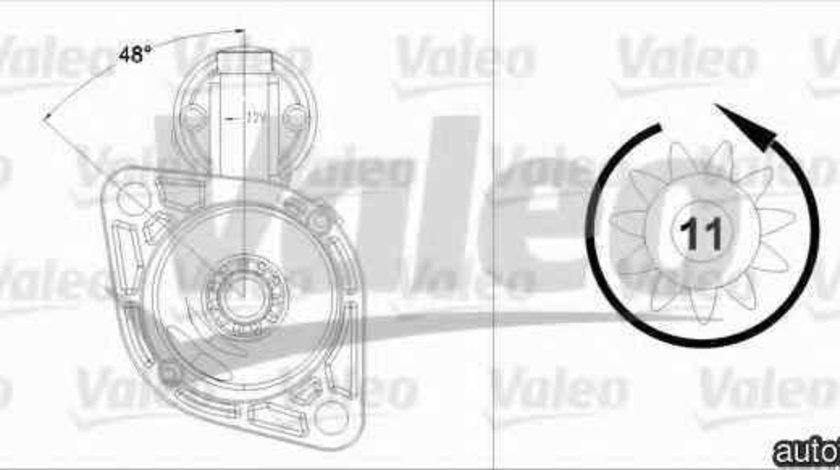 Electromotor SEAT IBIZA IV 6L1 VALEO 458218