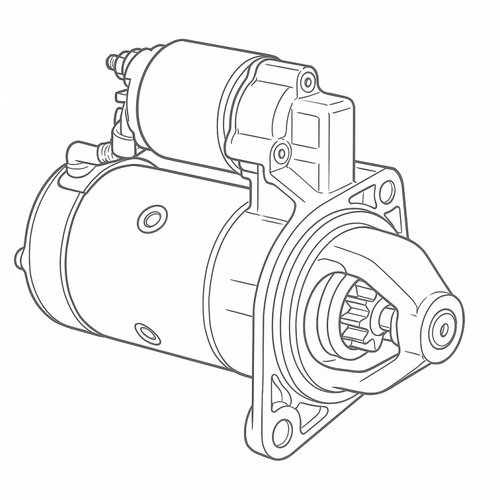 Electromotor Skoda Fabia 1 (6Y2) [Fabr 1999-2008] 02T911023G 1.2 Benz AZQ 47KW / 64CP