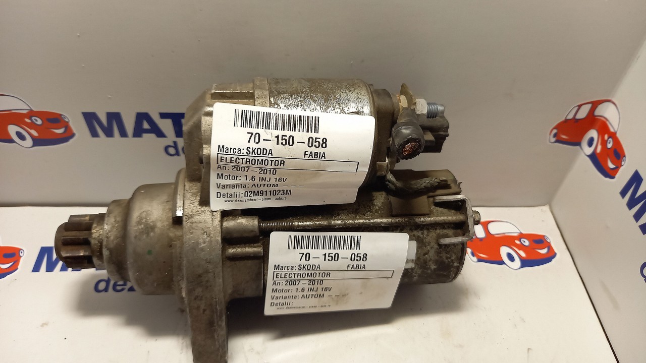ELECTROMOTOR SKODA FABIA FABIA 1.6 INJ 16V - (2007 2010)