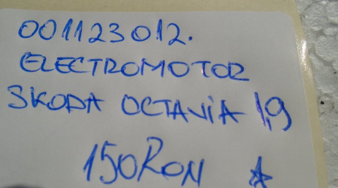 Electromotor skoda octavia 1.9 cod 001123012