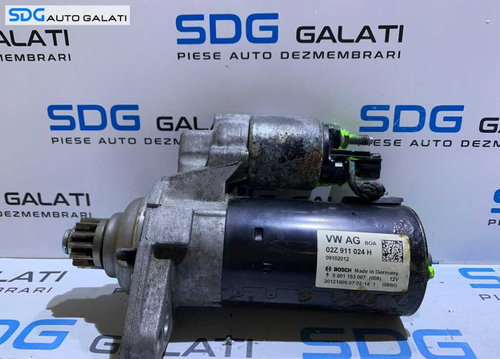 Electromotor Start Stop cu 13 Dinti Cutie 5 Trepte Audi A3 8P 1.6 TDI CAYB 2003 - 2012 Cod 02Z911024...