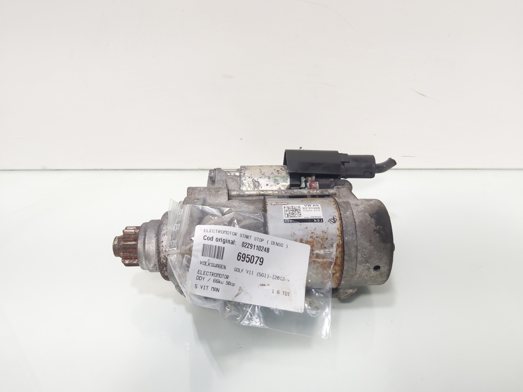 Electromotor Start Stop Denso, cod 02Z911024B, VW Golf 7 (5G), 1.6 TDI, DDY, 5 vit man (id:695079)