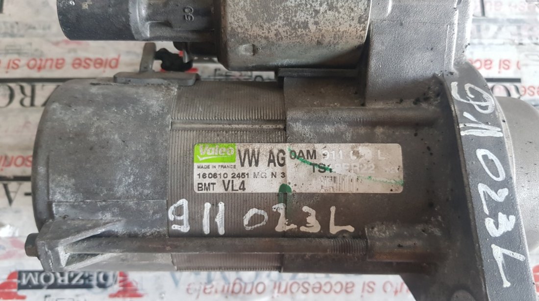 Electromotor valeo 0AM911023L skoda octavia II 1.6 tdi cay cutie dsg 7