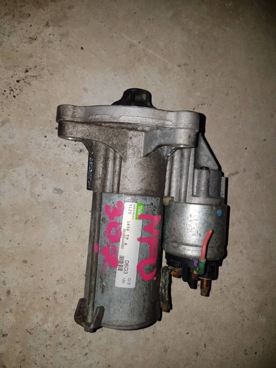 Electromotor valeo citroen c3 1.6 16v nfu 109 cai cod 9648644680 d6g3