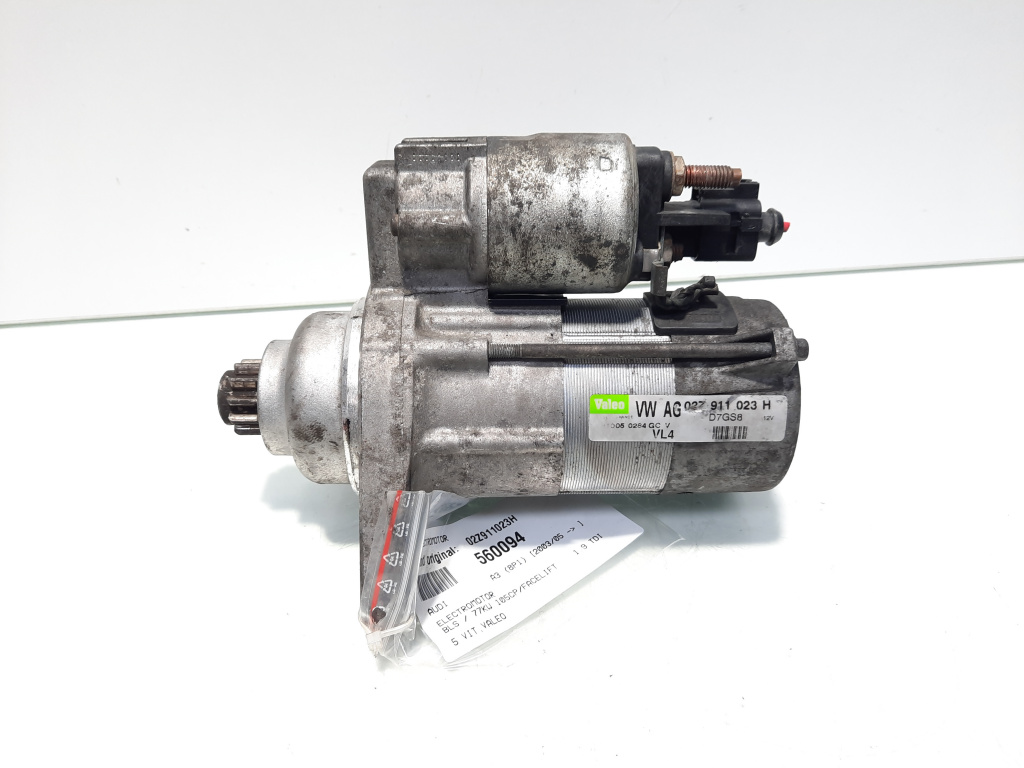 Electromotor Valeo, cod 02Z911023H, Audi A3 (8P1) 1.9 TDI, BLS, 5 vit man (id:560094)