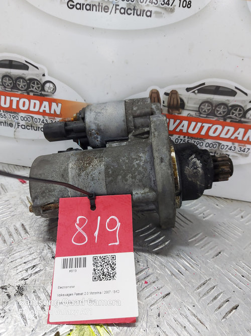 Electromotor Volkswagen Passat B6 3C (2005-2010) 2.0 Motorina 2007, 02M911023N