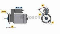 Electromotor VW CADDY I (14) BOSCH 0 986 018 200