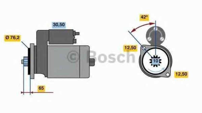 Electromotor VW CADDY III caroserie 2KA 2KH 2CA 2CH BOSCH 0 986 020 260