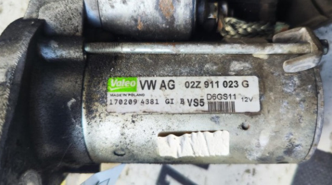 Electromotor Vw Golf 6 1.4 TSI cod motor CAX an 2011 cod 02Z911023G