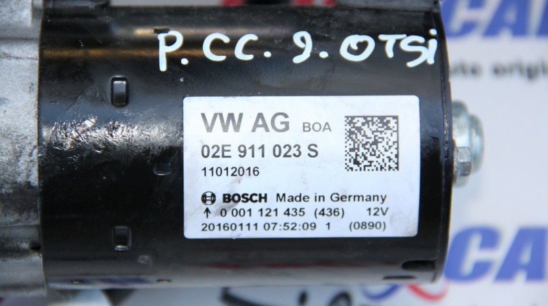 Electromotor VW Golf 6 2.0 TSI cod: 02E911023S model 2011