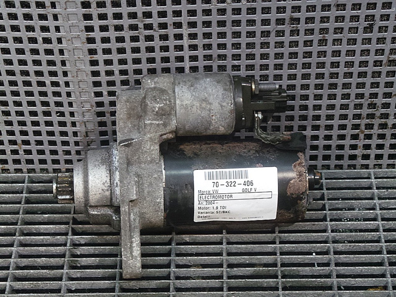 ELECTROMOTOR VW GOLF V GOLF V 1.9 TDI - (2004 2008)