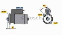 Electromotor VW NEW BEETLE 9C1 1C1 BOSCH 0 986 017...