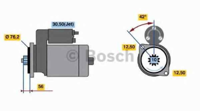 Electromotor VW NEW BEETLE 9C1 1C1 BOSCH 0 986 018 040