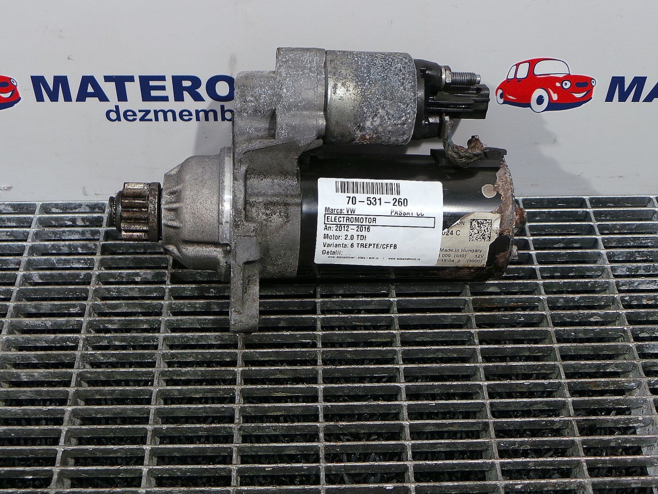 ELECTROMOTOR VW PASSAT CC PASSAT CC 2.0 TDI - (2012 2016)