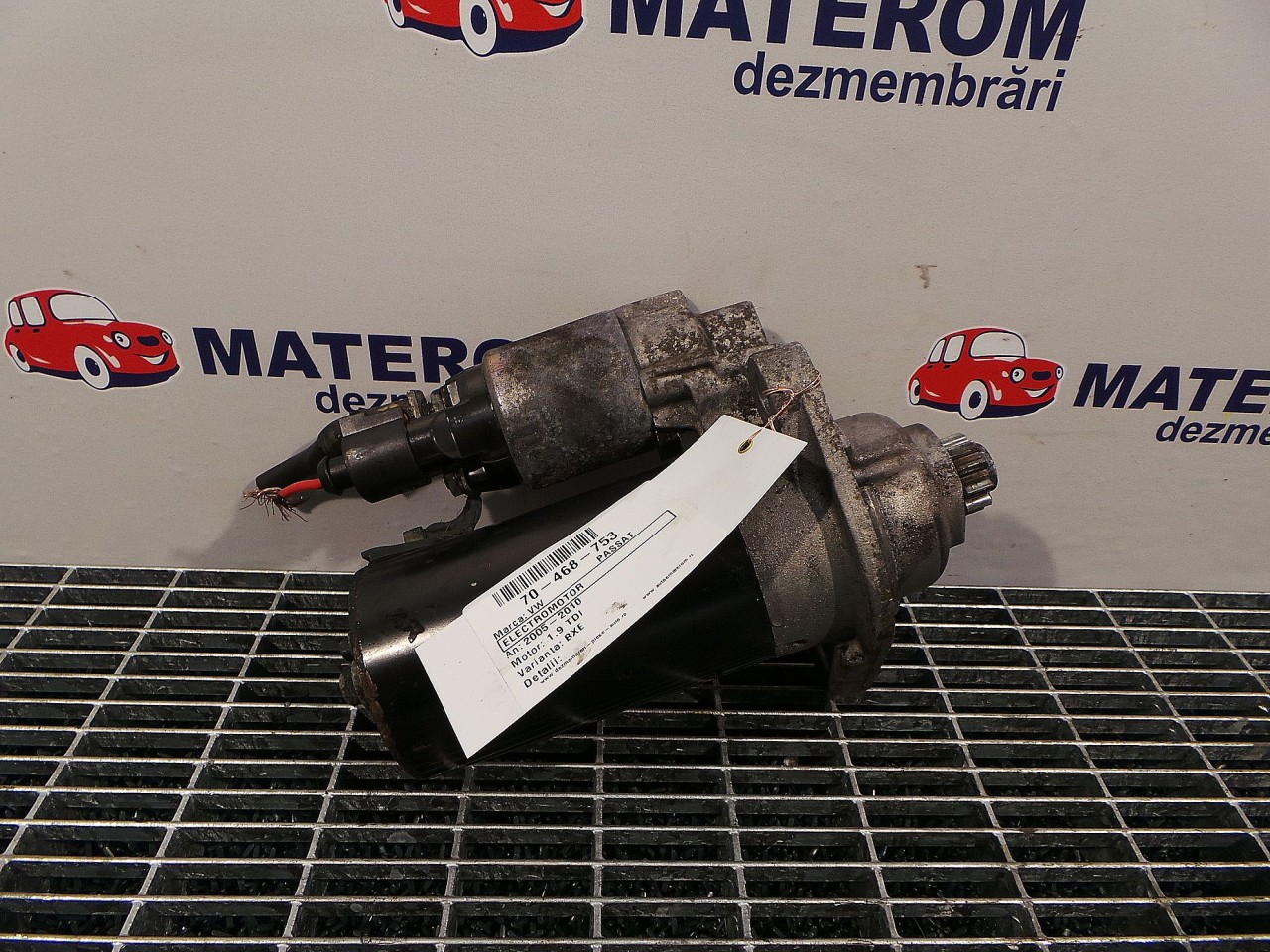 ELECTROMOTOR VW PASSAT PASSAT 1.9 TDI - (2005 2010)