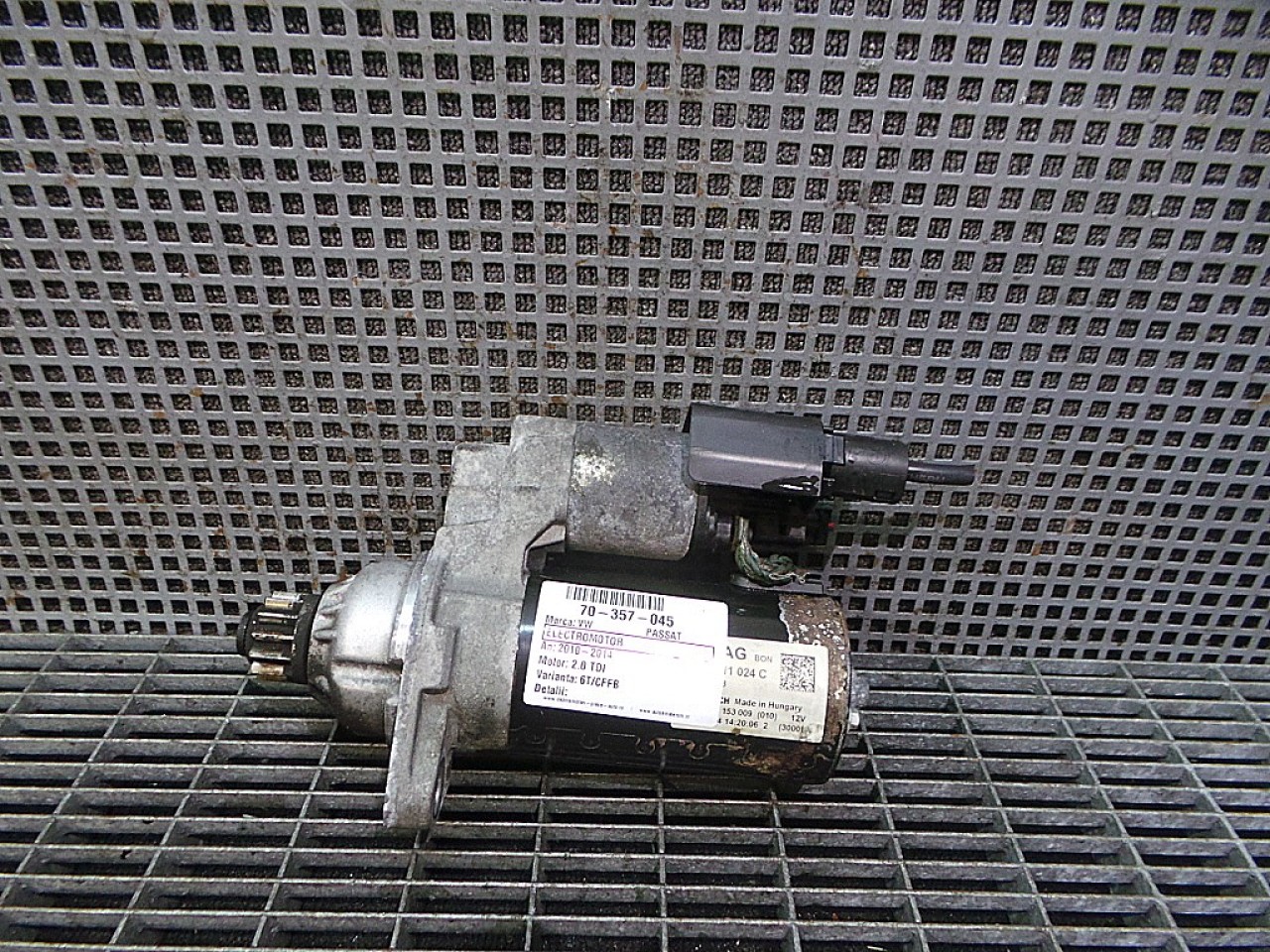 ELECTROMOTOR VW PASSAT PASSAT 2.0 TDI - (2010 2014)