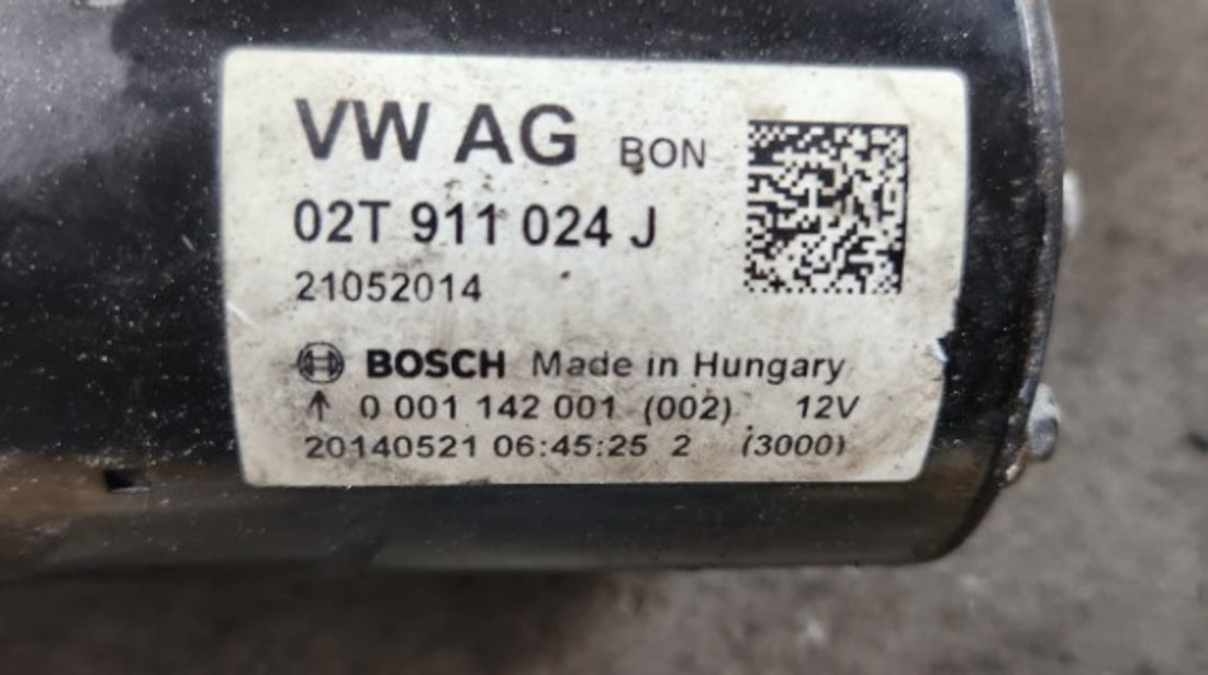 Electromotor Vw Polo 1.2 TSI cod motor CBZ cod 02T911024J