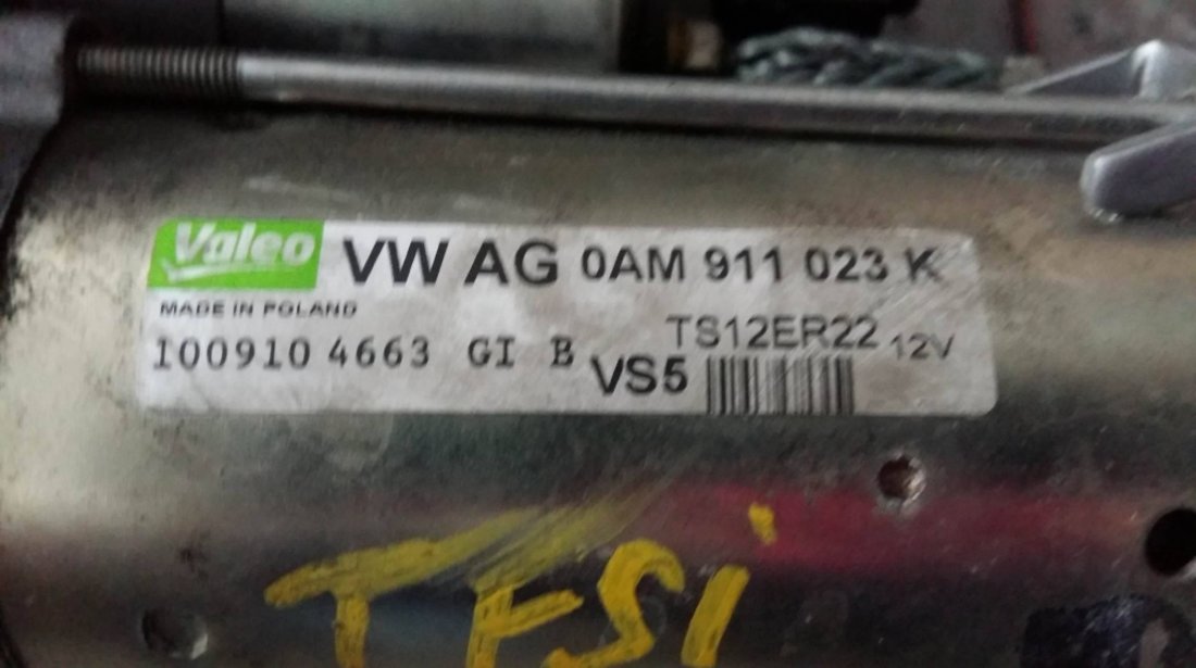 Electromotor vw polo 1.4 tfsi cav 911023k