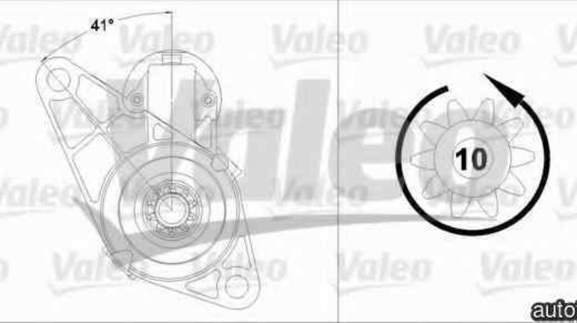 Electromotor VW POLO 9N VALEO 458214