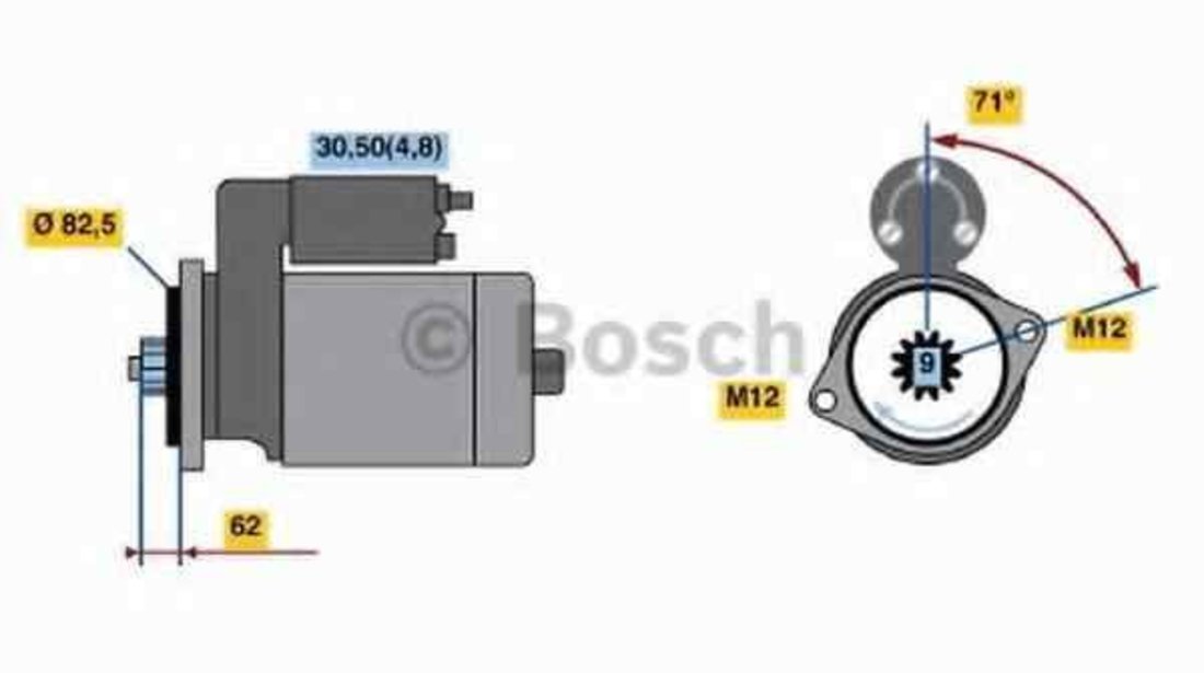Electromotor VW TOUAREG (7LA, 7L6, 7L7) BOSCH 0 001 125 607