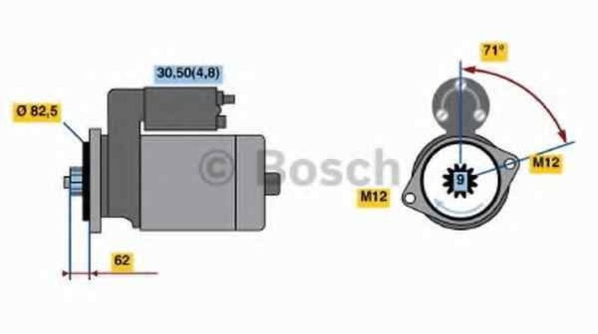 Electromotor VW TOUAREG (7LA, 7L6, 7L7) BOSCH 0 001 125 607