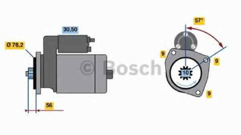 Electromotor VW TRANSPORTER IV platou / sasiu 70XD BOSCH 0 986 016 990