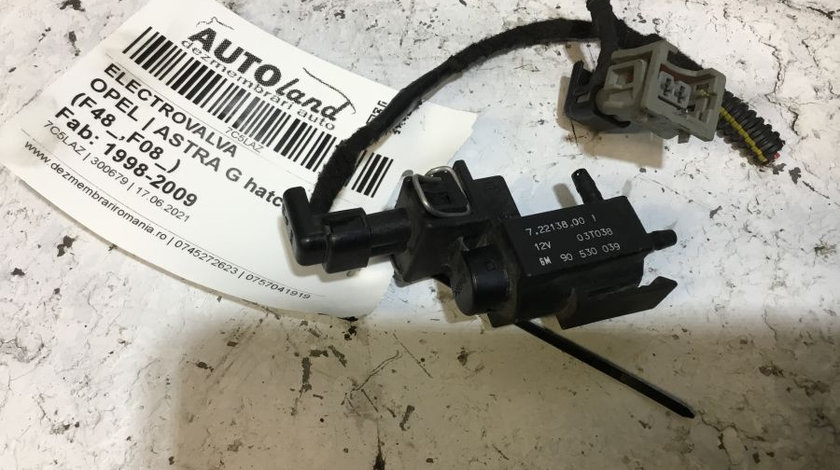 Electrovalva 72213800 Opel ASTRA G hatchback F48 ,F08 1998-2009