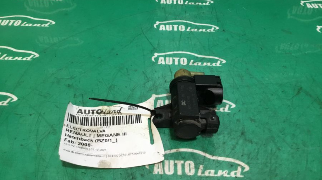 Electrovalva 8200790180 Renault MEGANE III Hatchback BZ0/1 2008