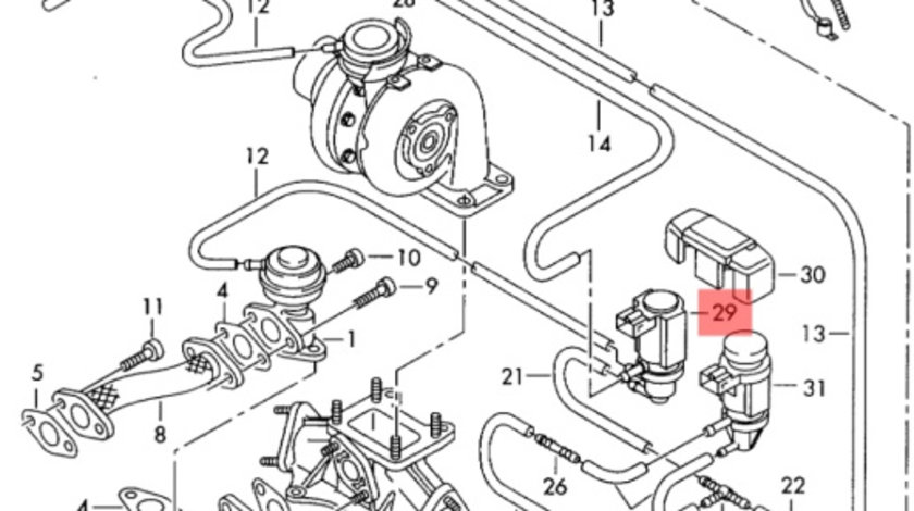 Electrovalva N18 Audi A4 8E 2006 2007 2.0 TDI BLB OEM 8E0906628